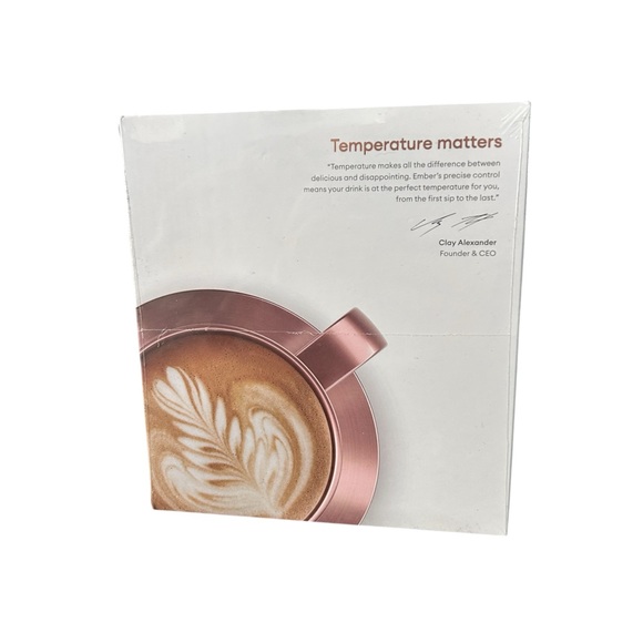 new ember temperature control smart mug 10oz app controlled heated rose gold mug - Picture 8 of 11